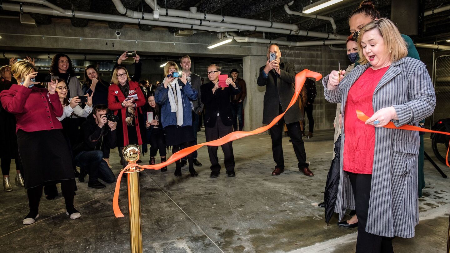 Kōkihi officially opens: Minister Megan Woods wields the golden shears